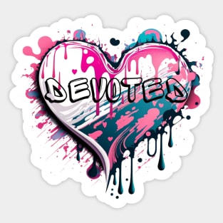 Sweet Devoted Heart Sticker